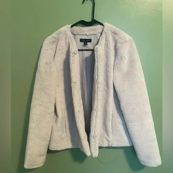 Ann Taylor Soft Cream Teddy Jacket - Picture 5 of 6